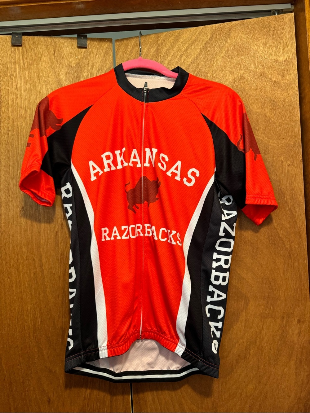 Arkansas Razorbacks Kids' Red & Black Short-Sleeve Jersey